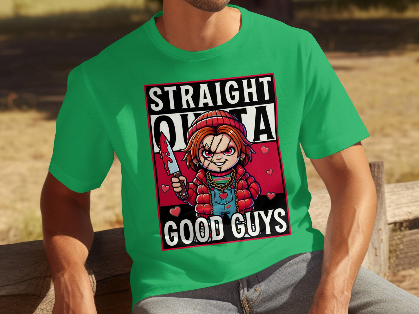 Straight Outta Good Guys Graphic T-Shirt