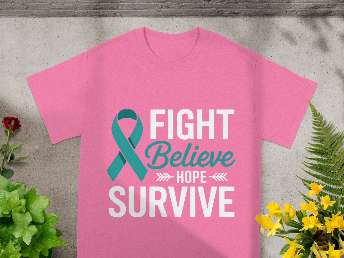 Fight Believe Hope Survive Inspirational Shirt