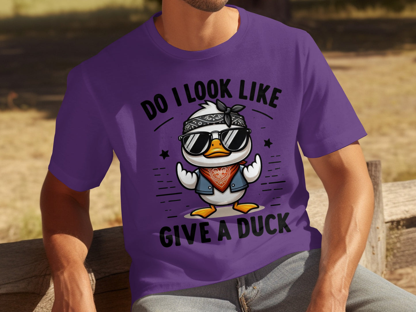 Do I Look Like Give A Duck Funny T-Shirt Design
