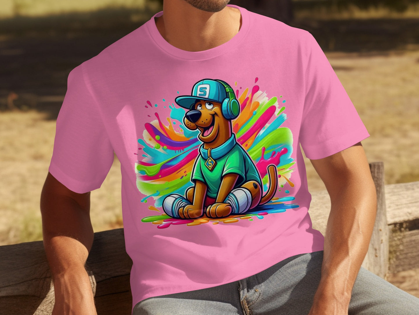 Colorful Scooby-Doo Graphic Men's T-Shirt Vibrant Clothing