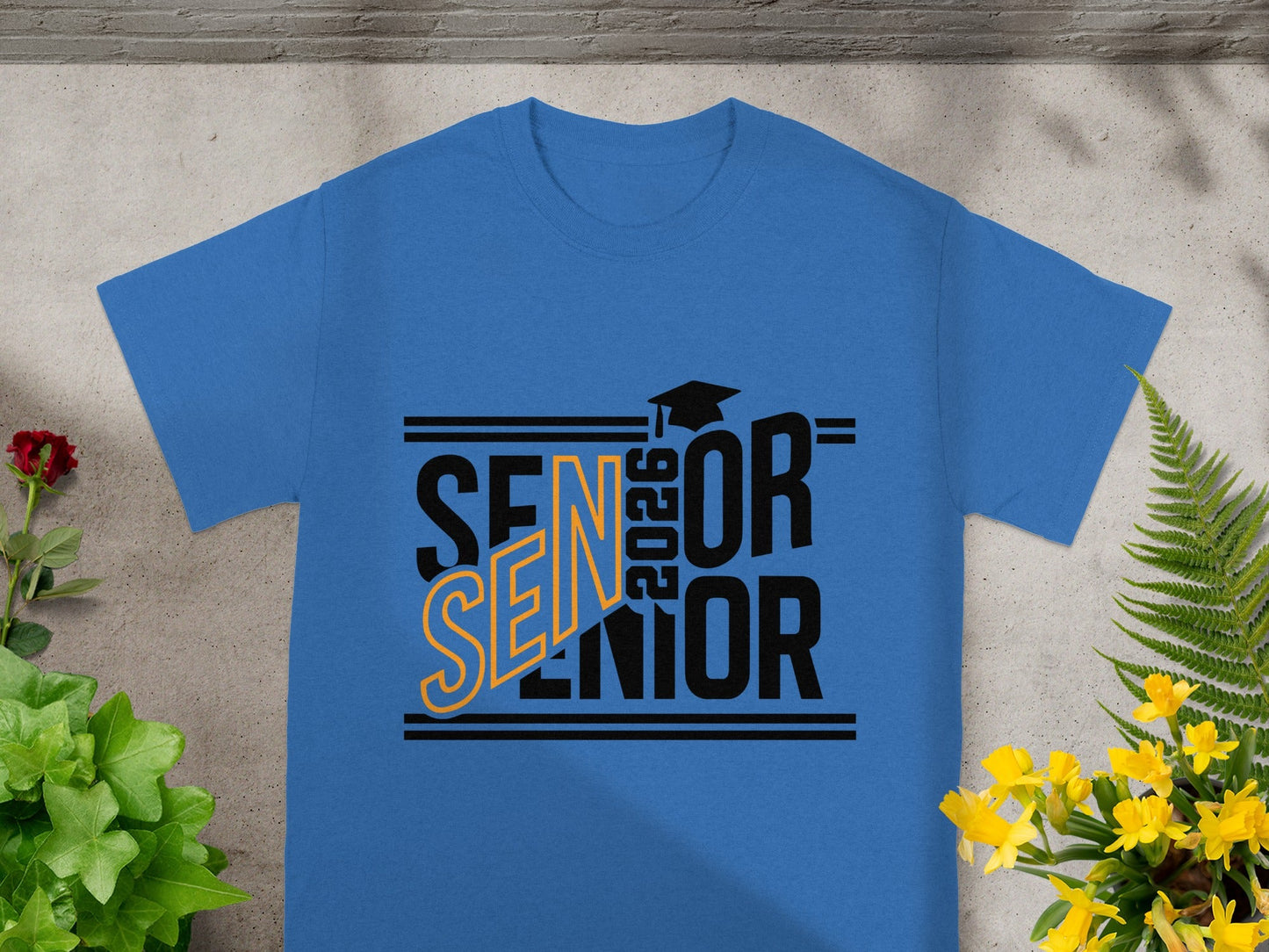 Blue Senior 2026 Graphic T-Shirt Graduation Gift