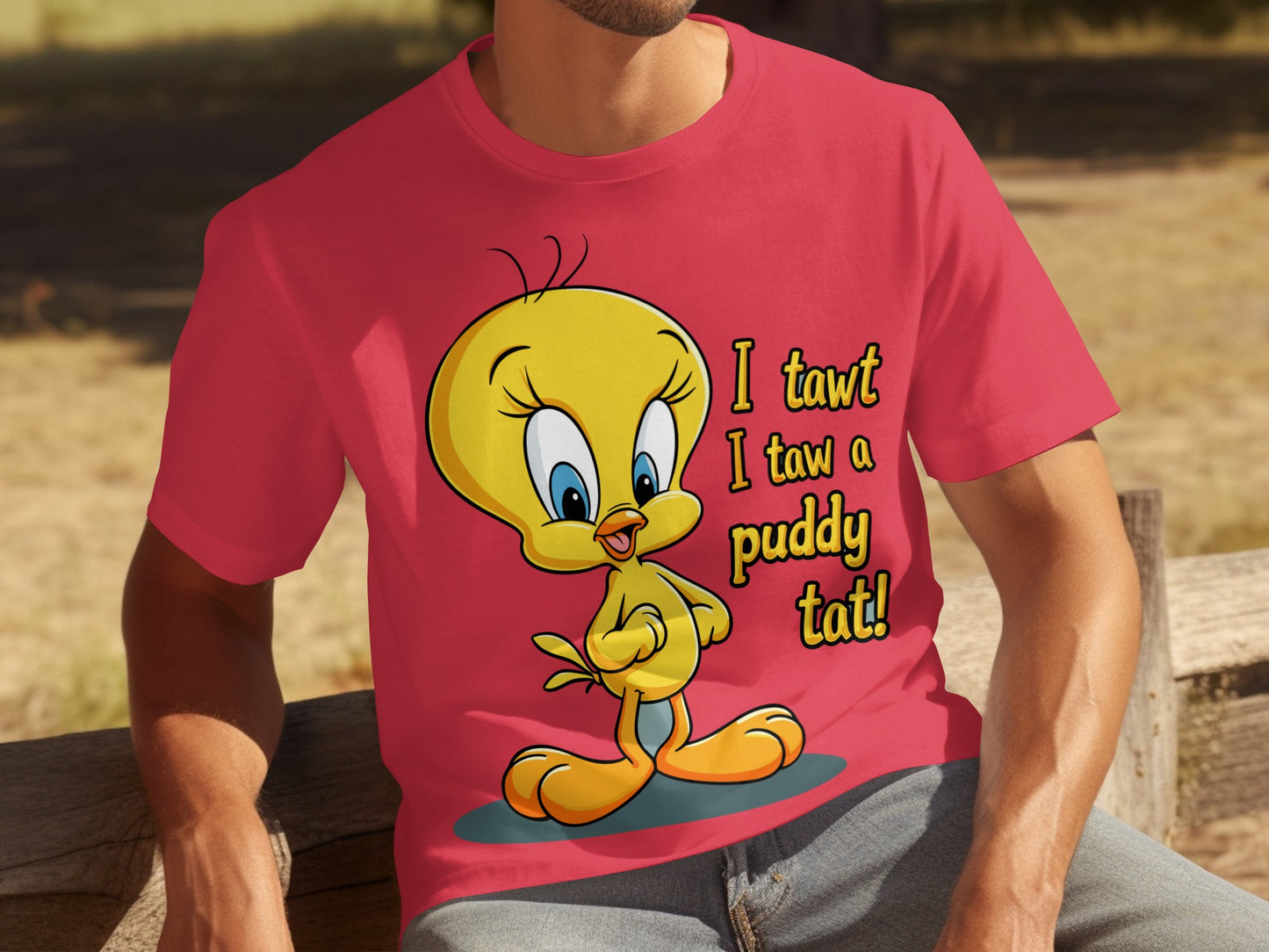 I Tawt I Taw a Puddy Tat Tweety Bird T-shirt