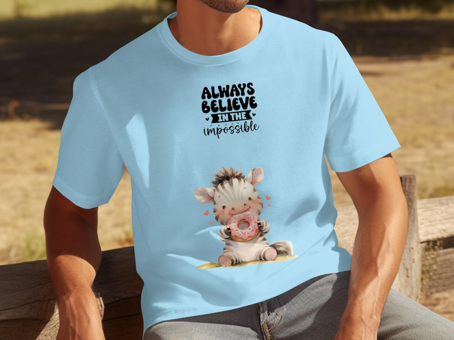 Always Believe in the Impossible Adorable Zebra Shirt