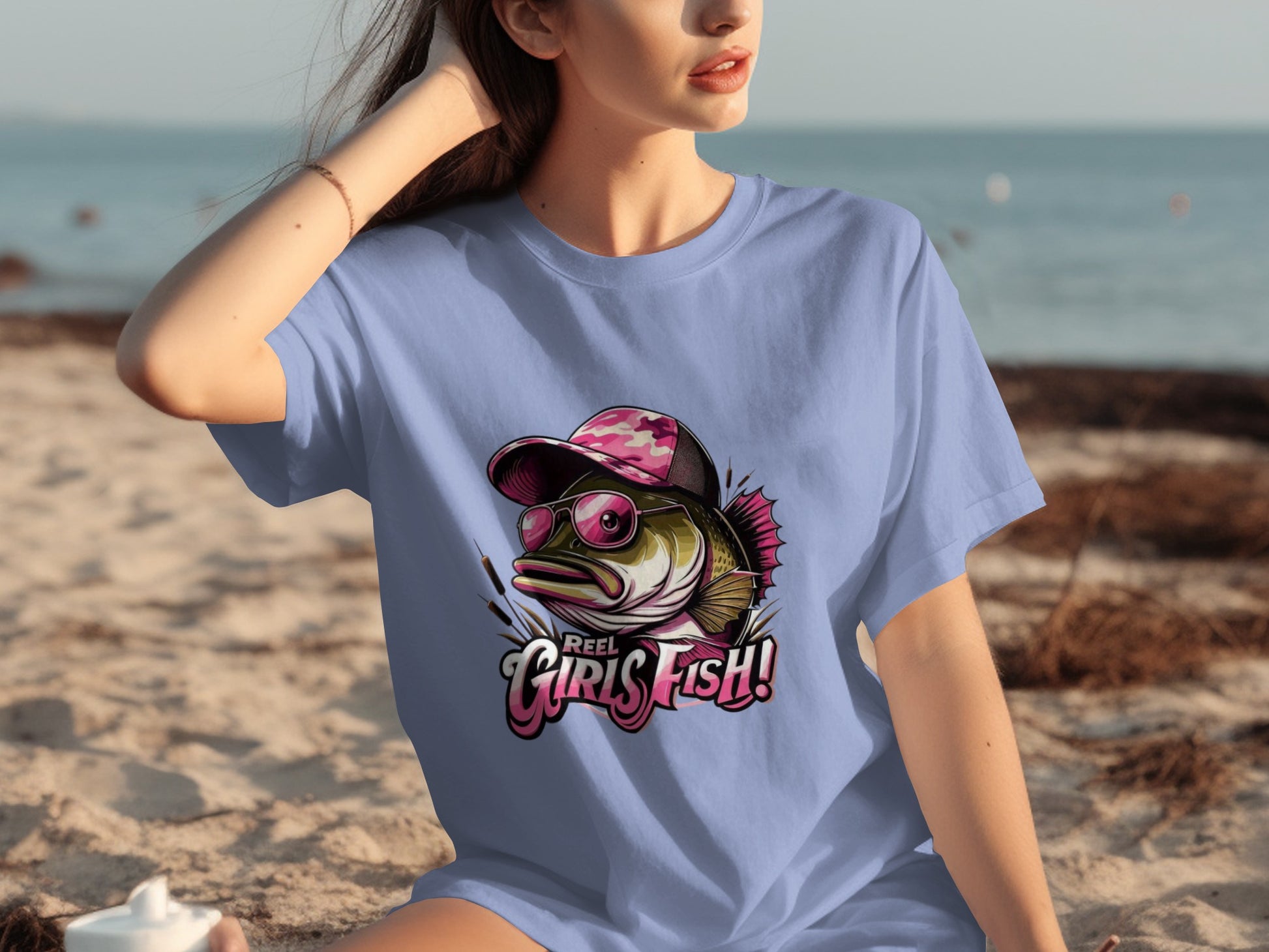 Reel Girls Fish Graphic Tee for Passionate Anglers