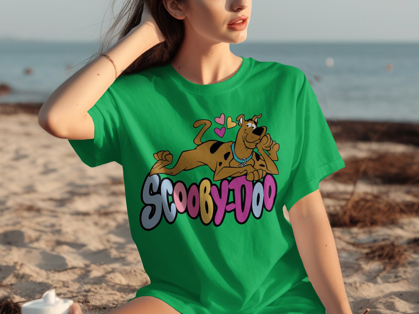 Scooby-Doo Graphic Print Green T-Shirt Casual Wear