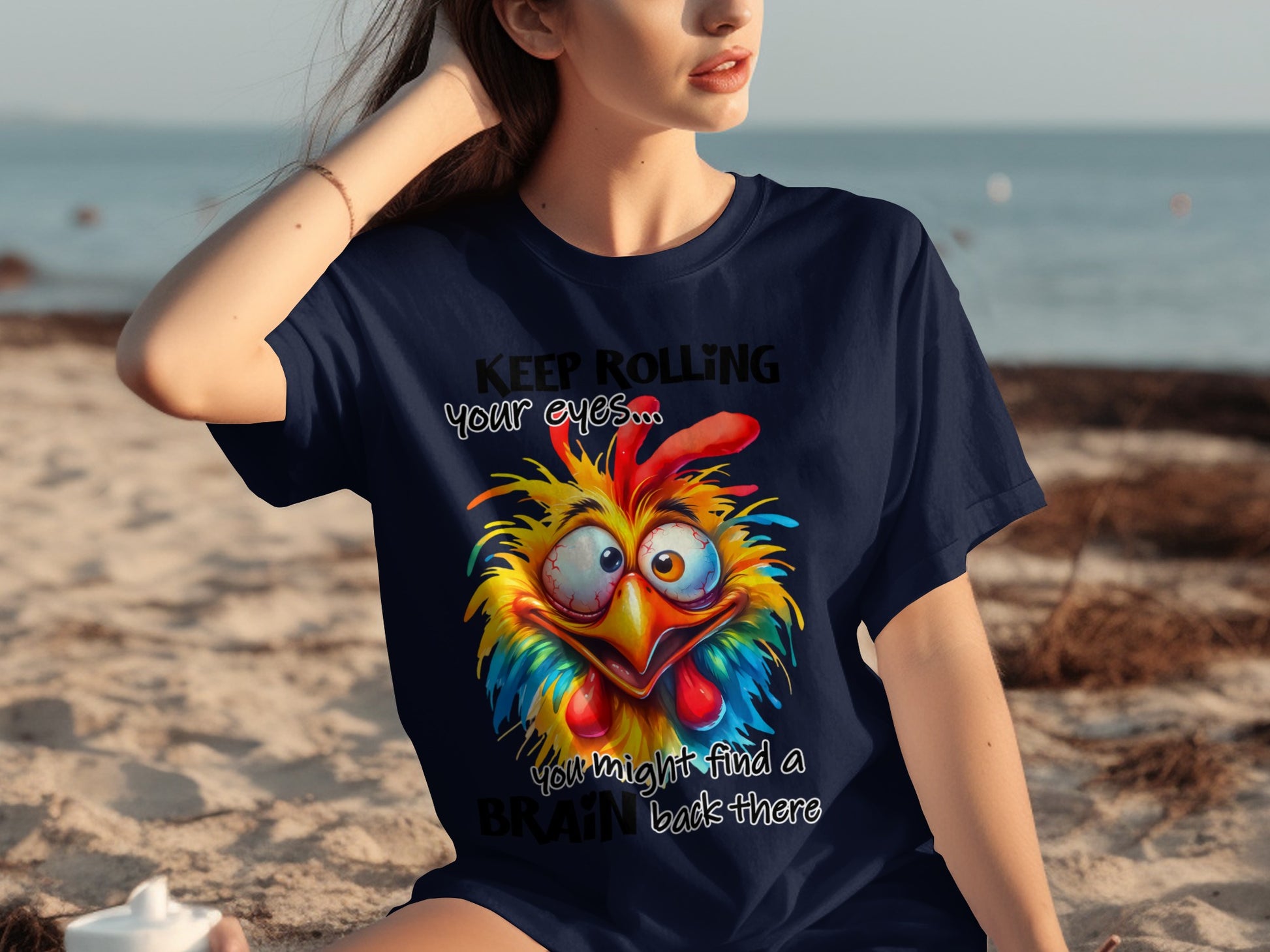 Keep Rolling Your Eyes Funny Brain Shirt