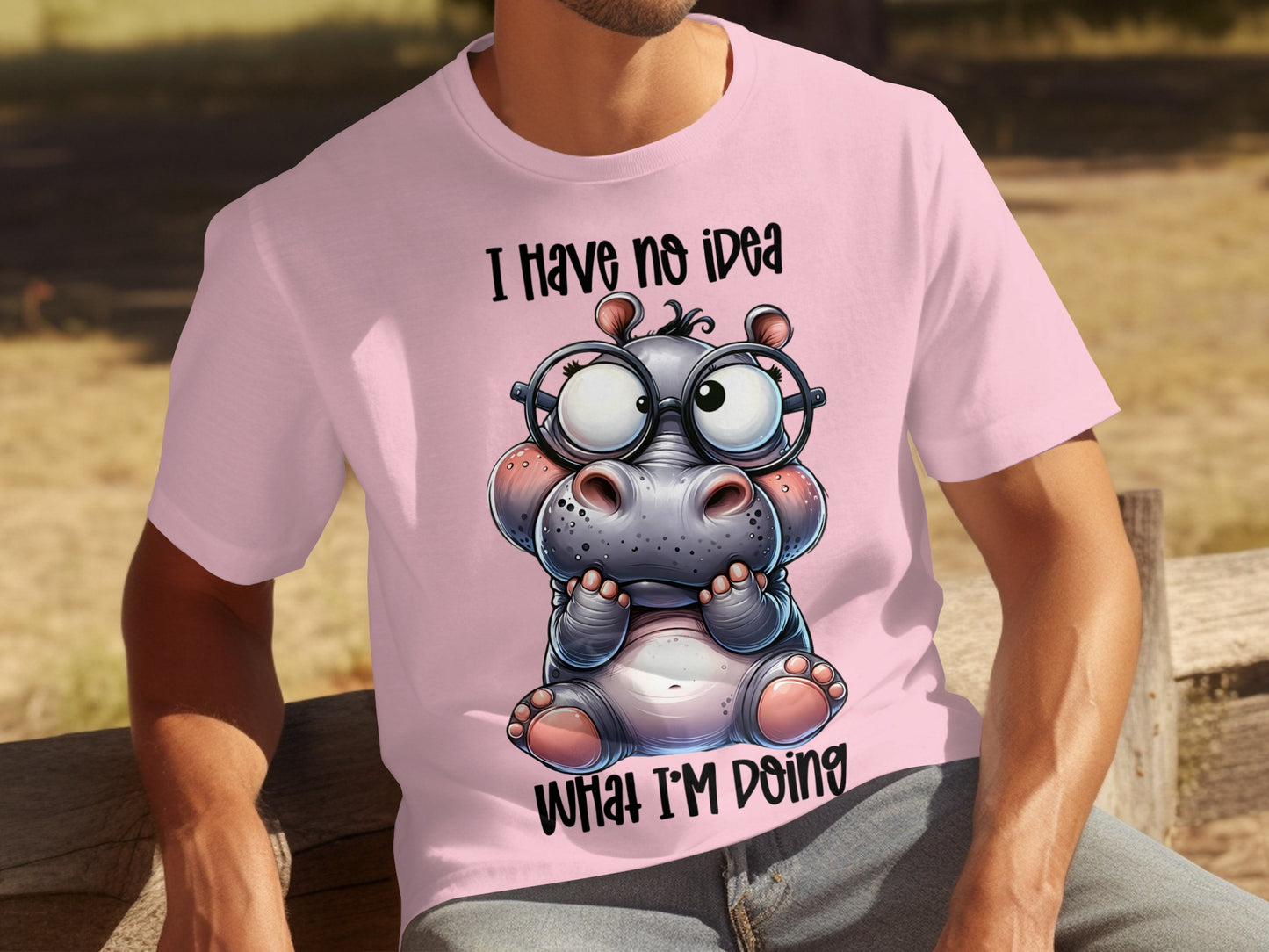 Funny Hippo I Have No Idea What I'm Doing T-shirt