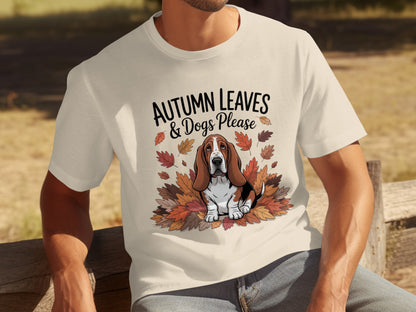 Autumn Leaves & Dogs Please Graphic T-Shirt