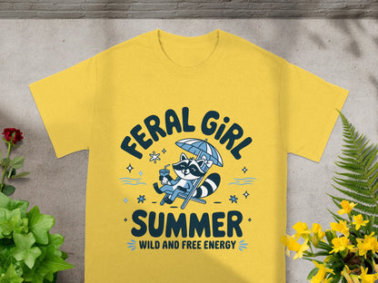 Feral Girl Summer Wild and Free Energy T-shirt