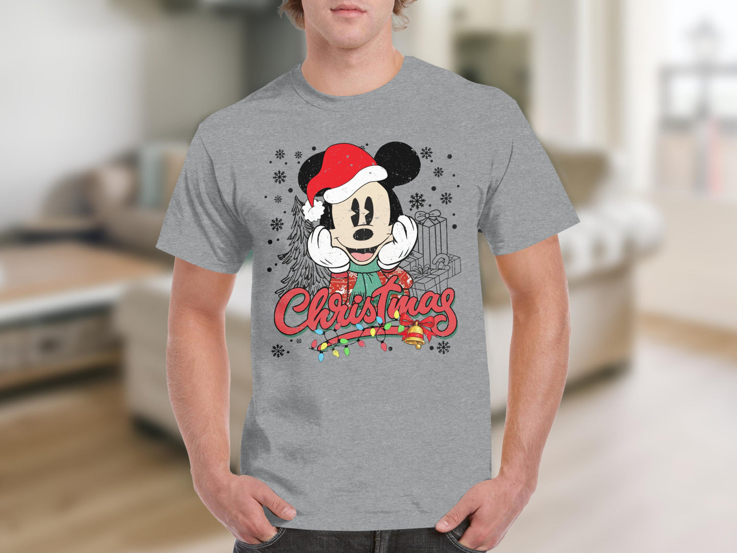 Disney Mickey Mouse Christmas Graphic T-Shirt