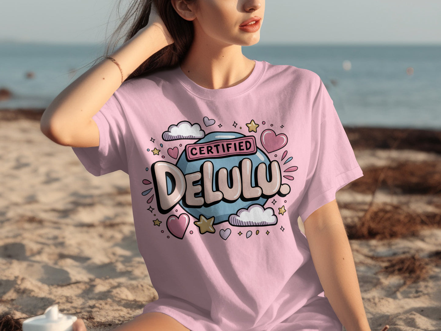 Certified Delulu Colorful Design T-Shirt