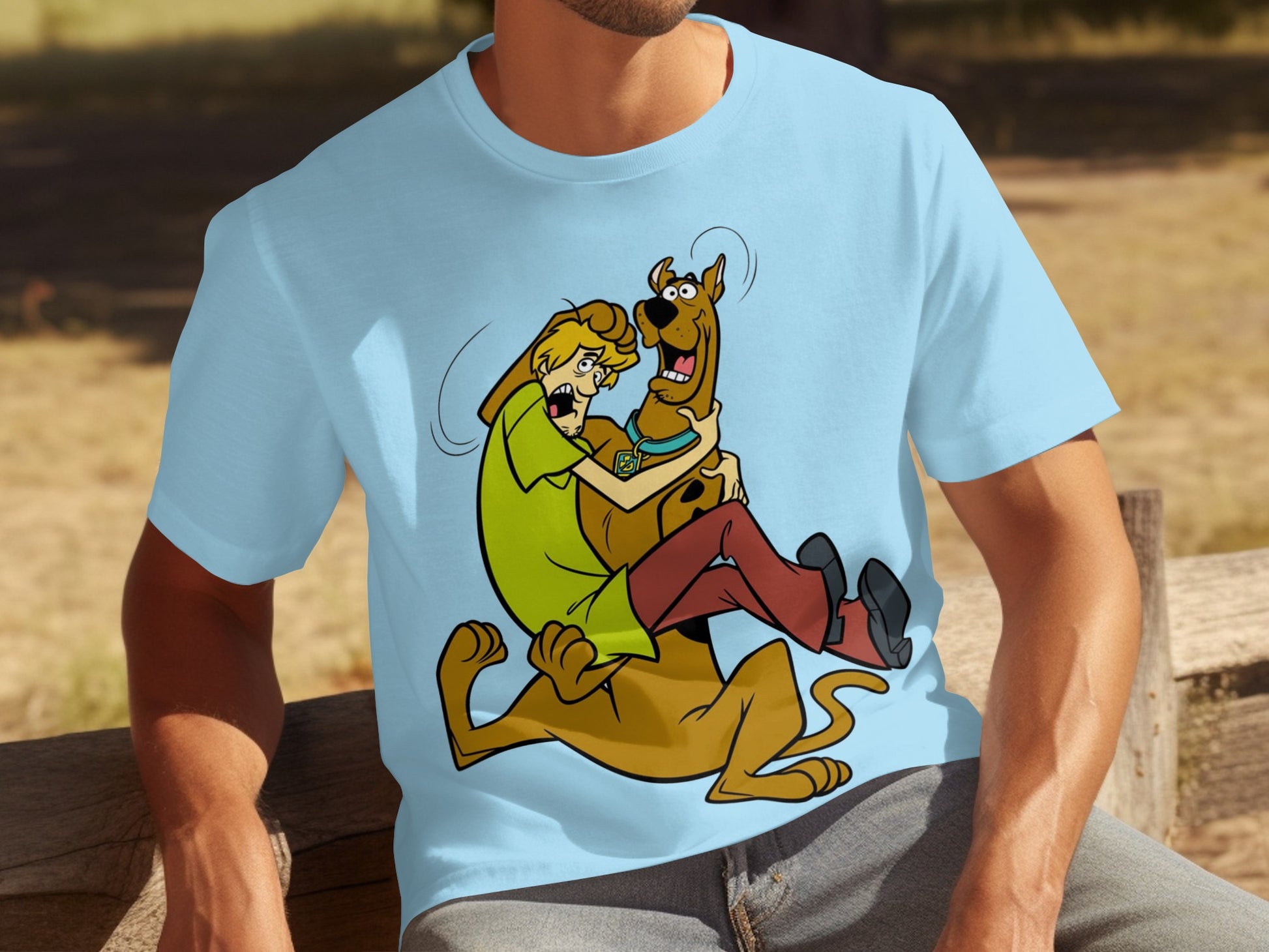 Scooby-Doo Shaggy Graphic Tee Cartoon Character Shirt
