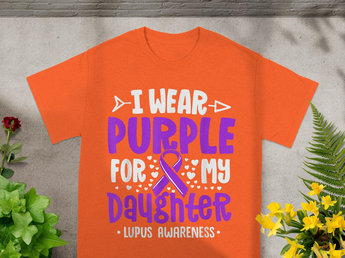 I Wear Purple For My Daughter Lupus Awareness Shirt