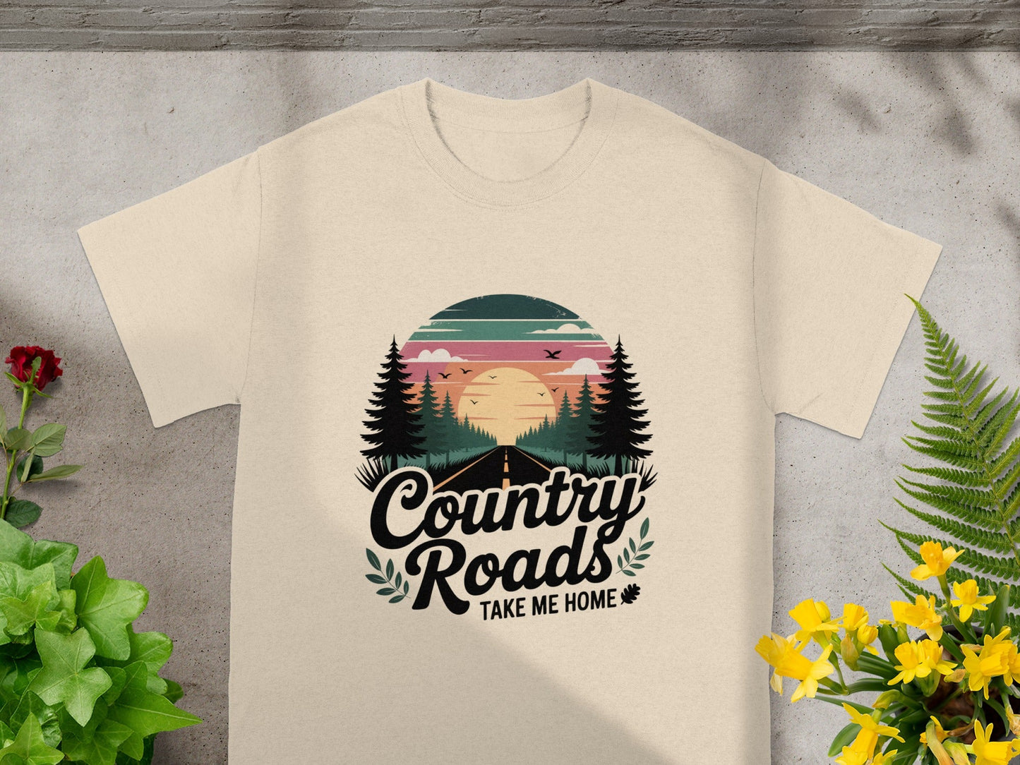 Country Roads Take Me Home Scenic T-Shirt
