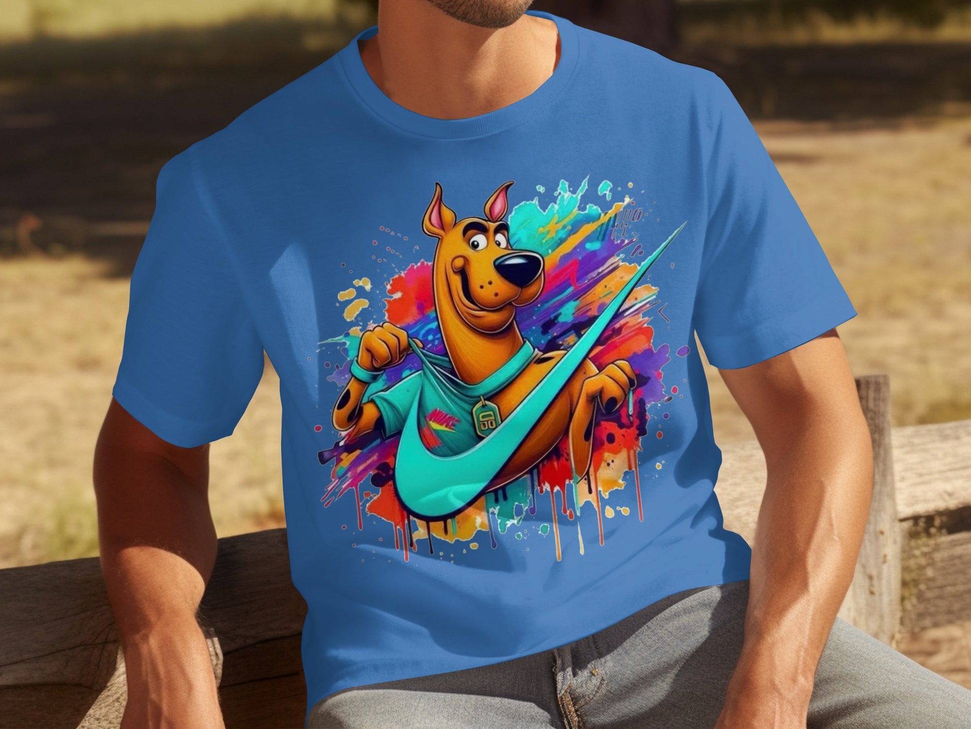 Colorful Scooby-Doo Graphic T-Shirt for Cartoon Fans