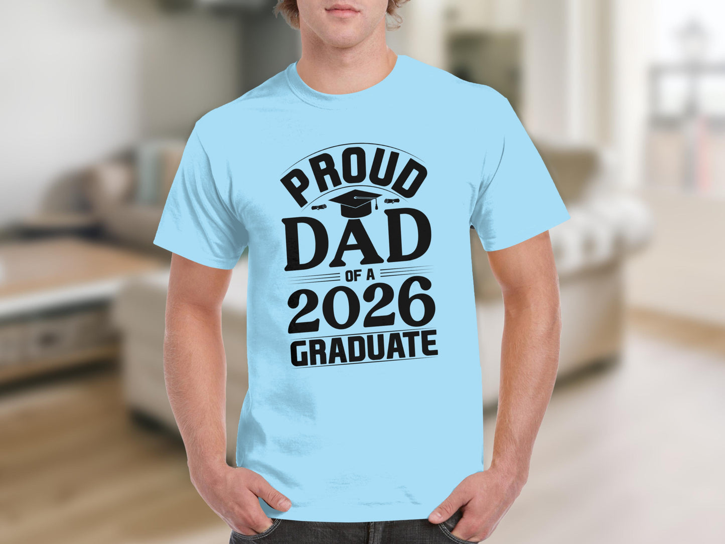 Proud Dad of a 2026 Graduate Printed Shirt