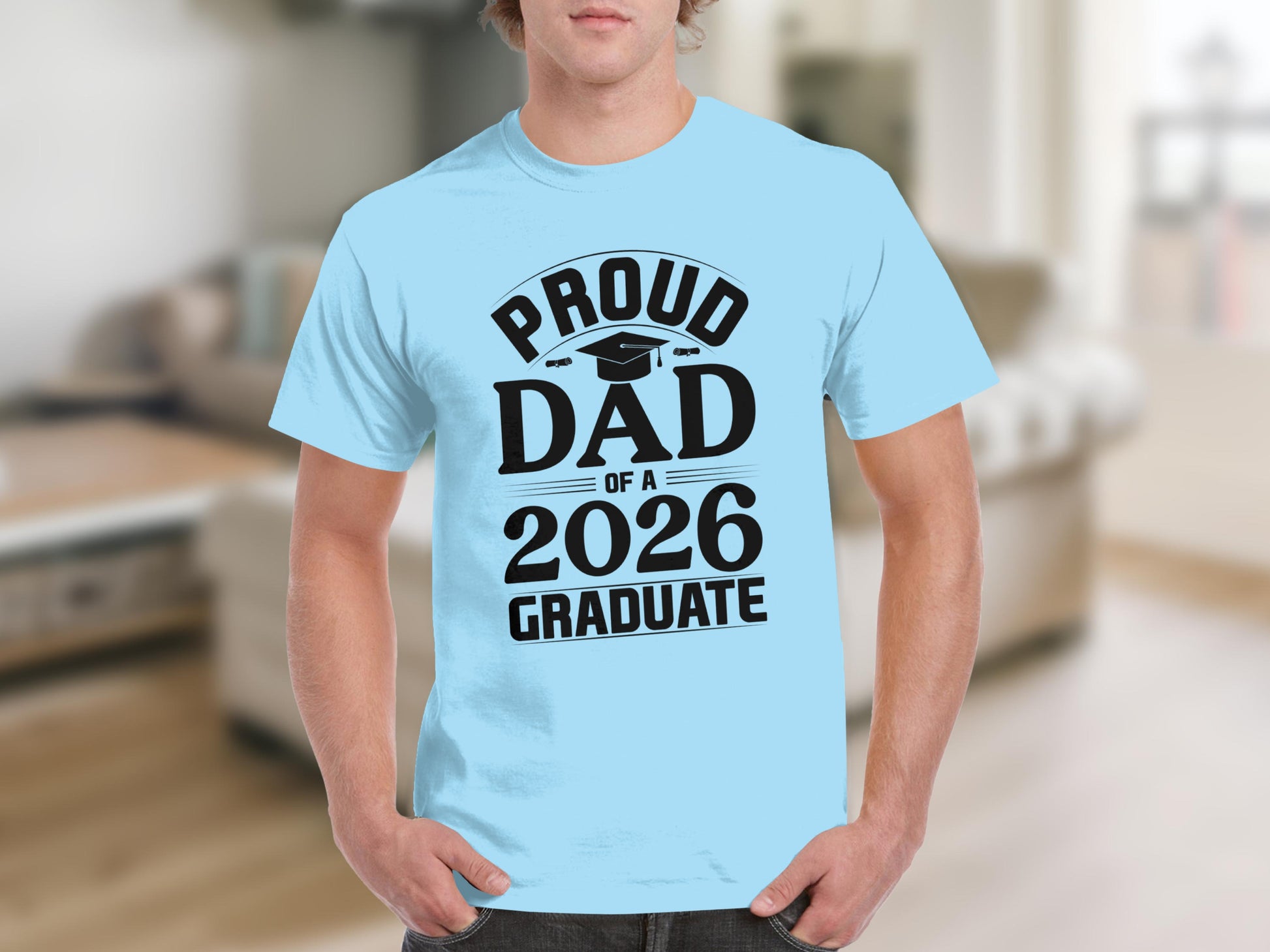 Proud Dad of a 2026 Graduate Printed Shirt