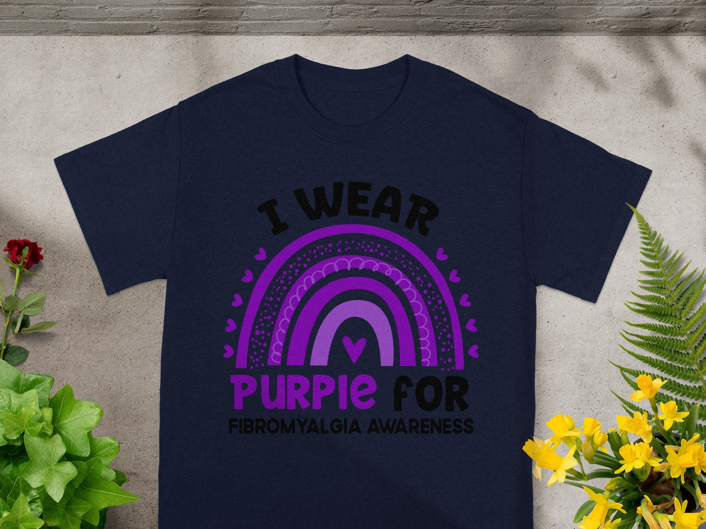 I Wear Purple for Fibromyalgia Awareness T-shirt