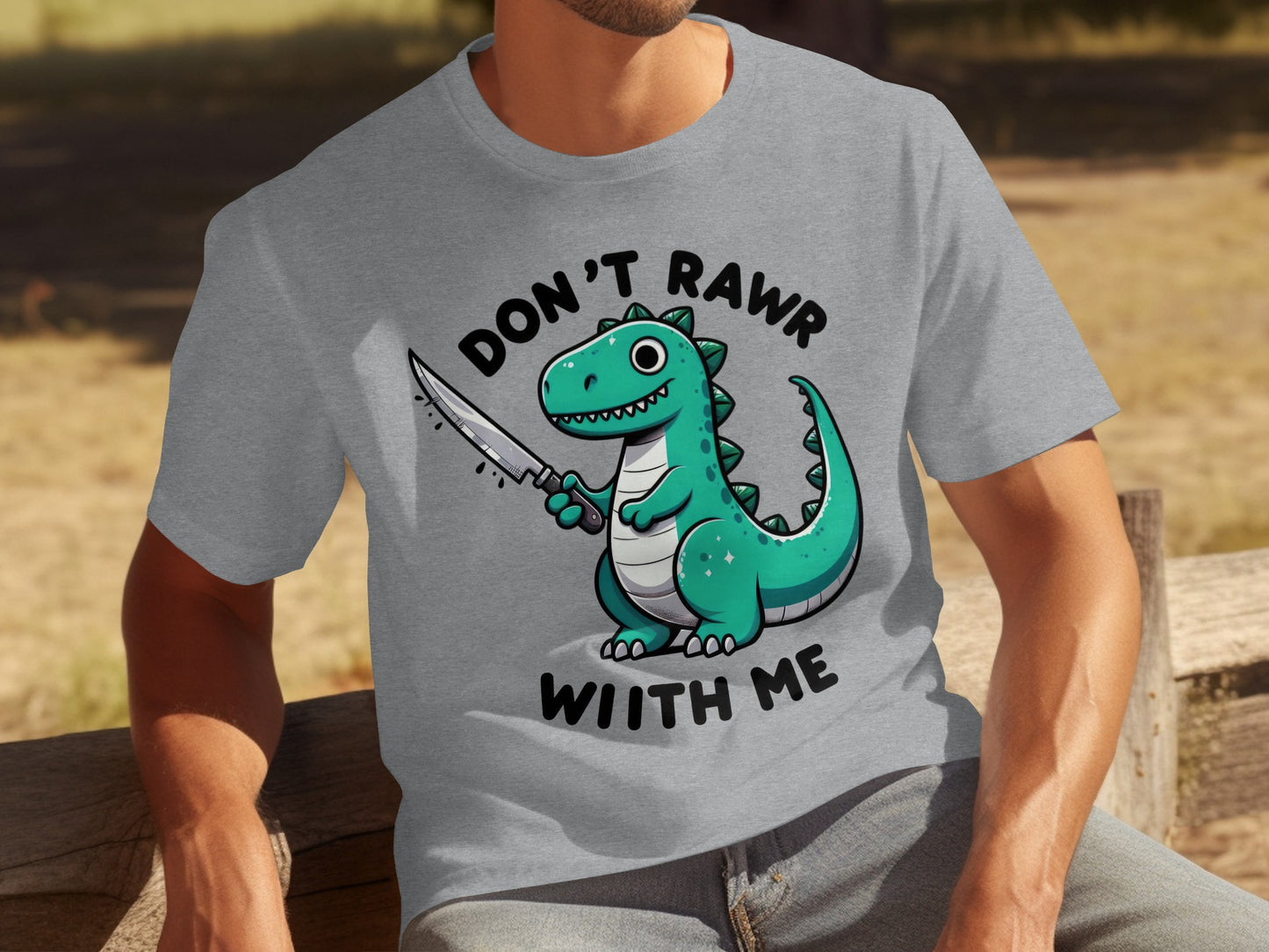 Don't Rawr Wiith Me Dinosaur Graphic Tee Product