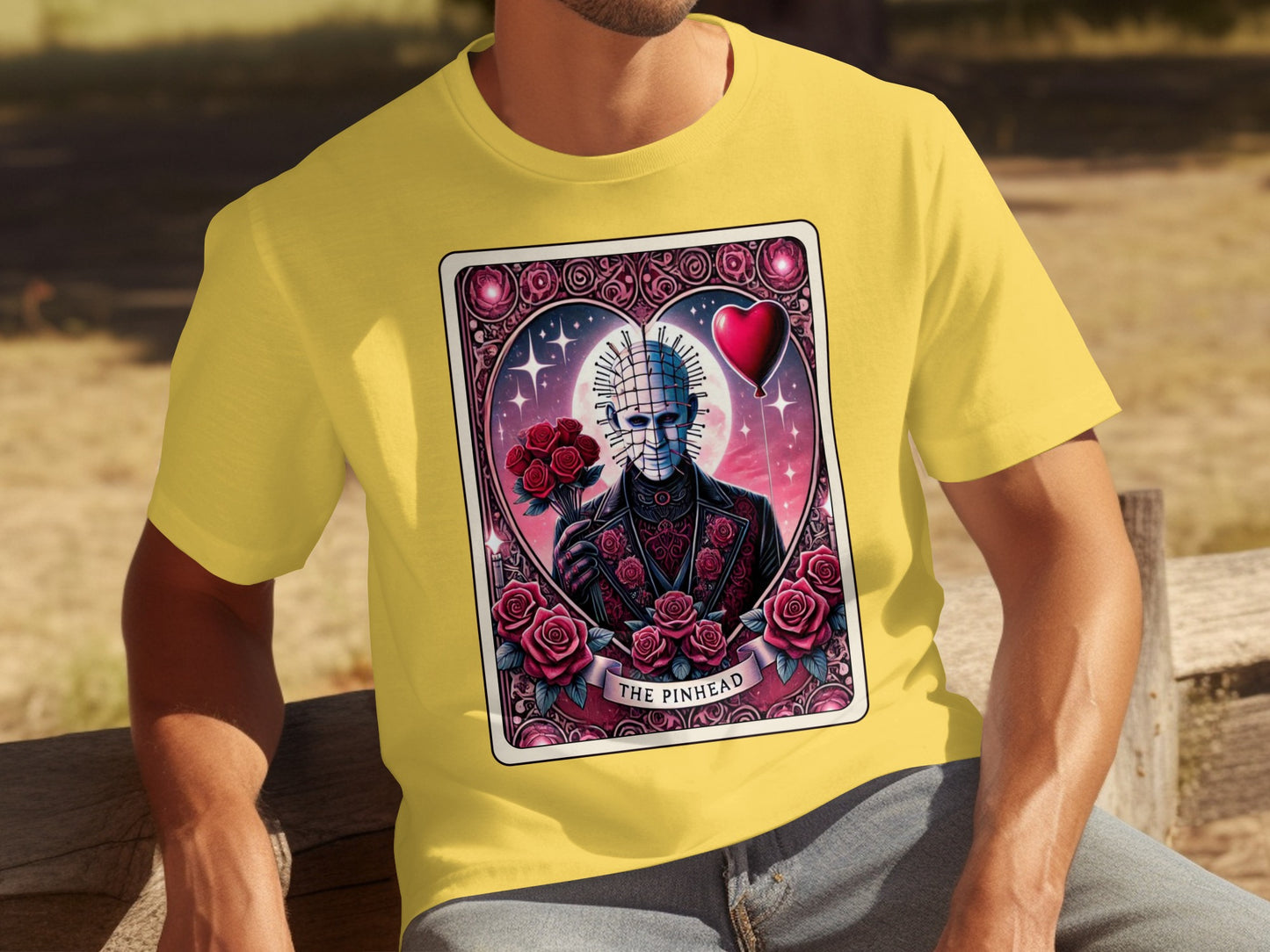 The Pinhead Playing Card Illustration T-shirt
