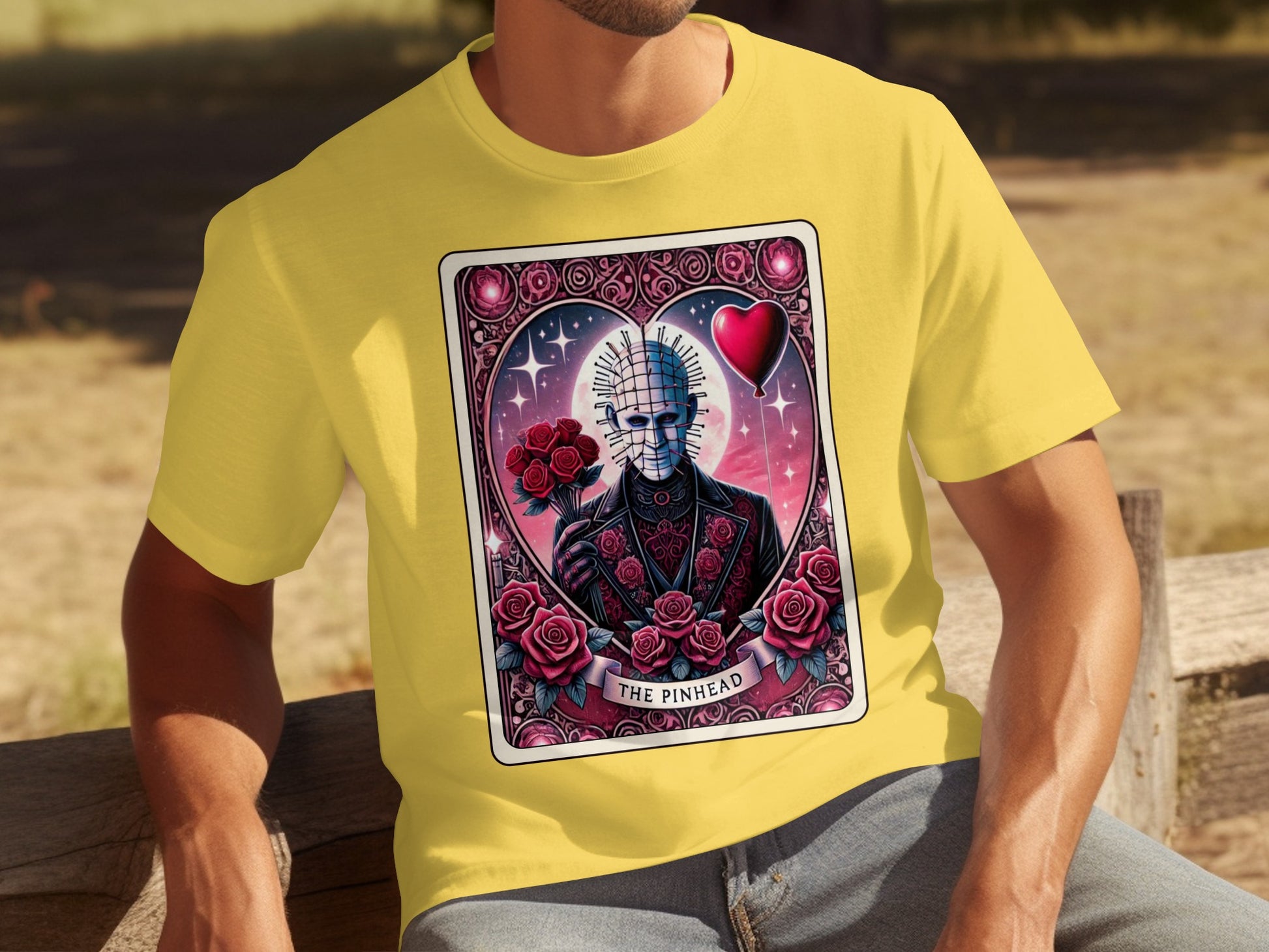 The Pinhead Playing Card Illustration T-shirt