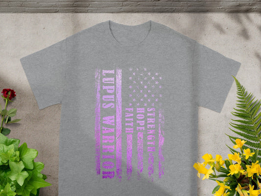 Lupus Warrior Strength Hope Faith Graphic T-Shirt