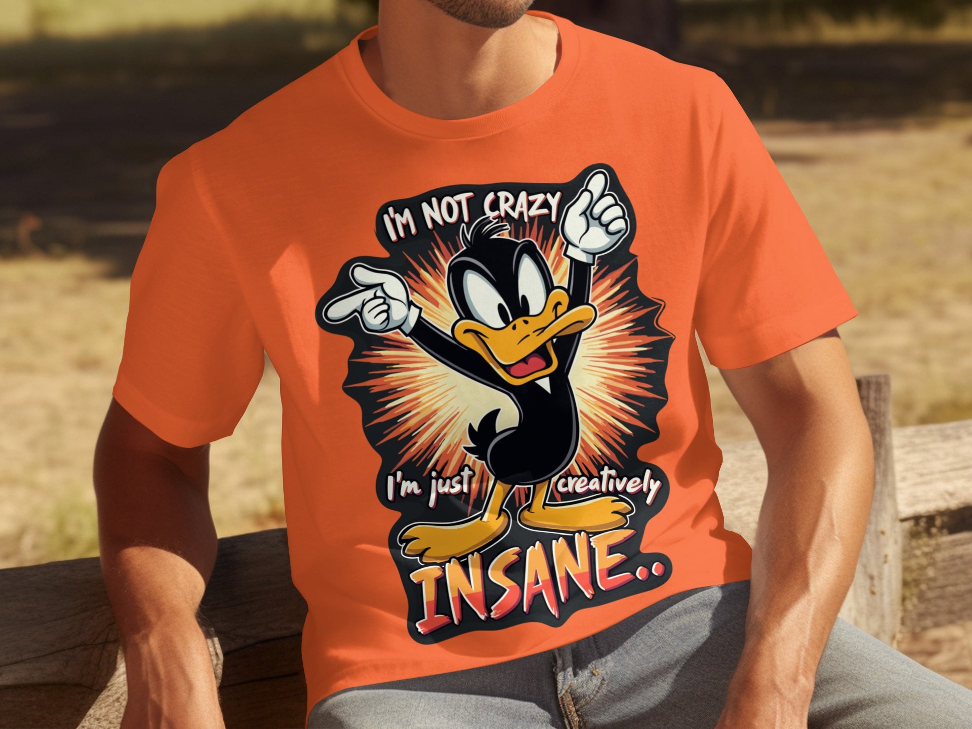 I'm Not Crazy Creatively Insane Cartoon Character T-shirt