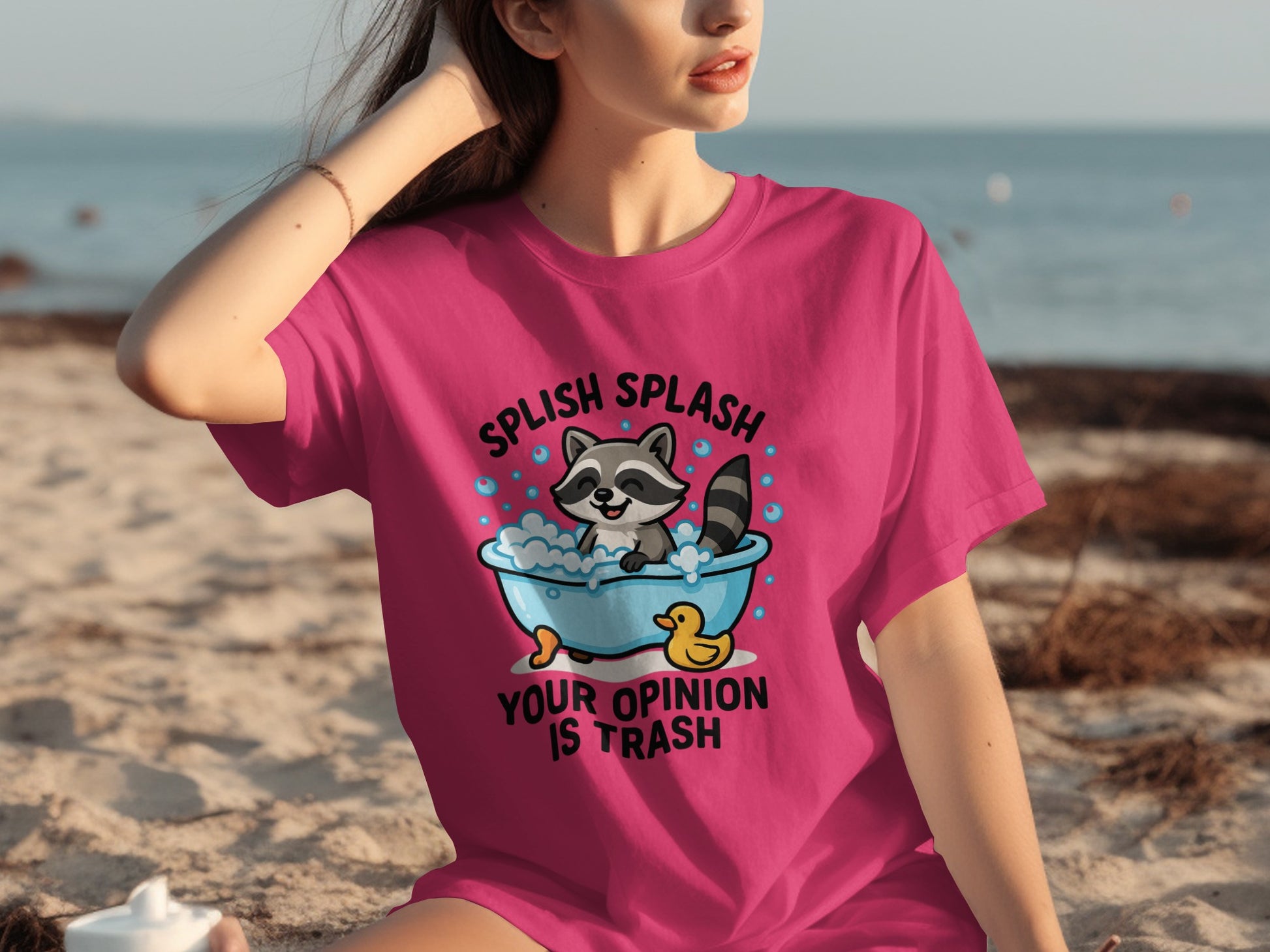 Splish Splash Your Opinion Is Trash Funny T-shirt