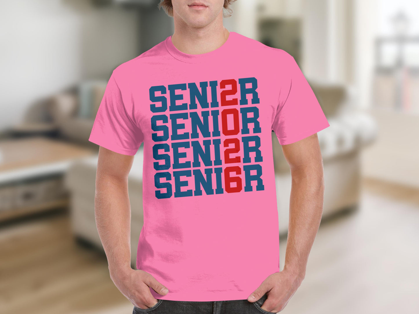 Senior 2016 Pink Graphic Tee Shirt For Graduates