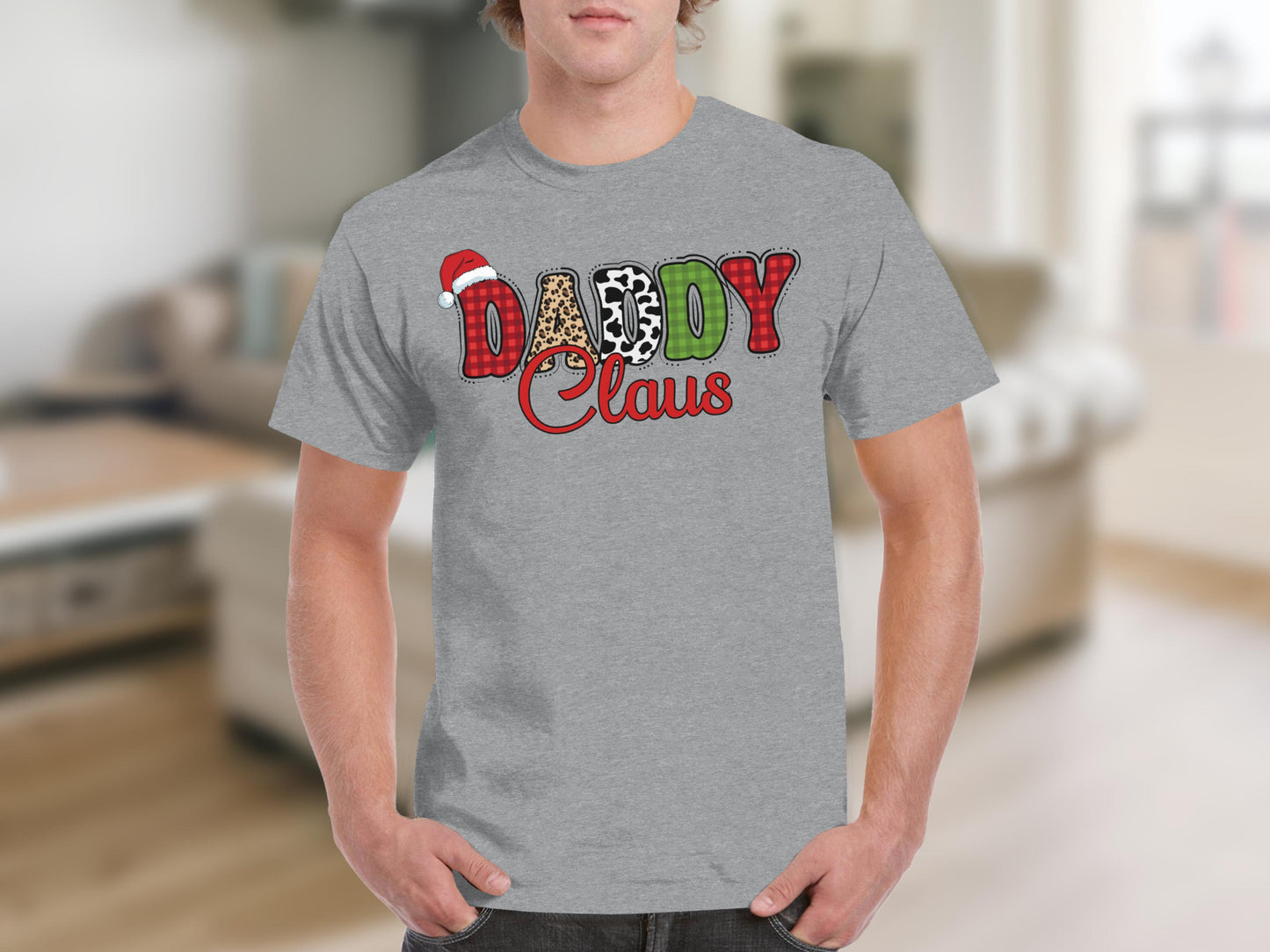 Festive Daddy Claus Graphic T-Shirt Holiday Apparel