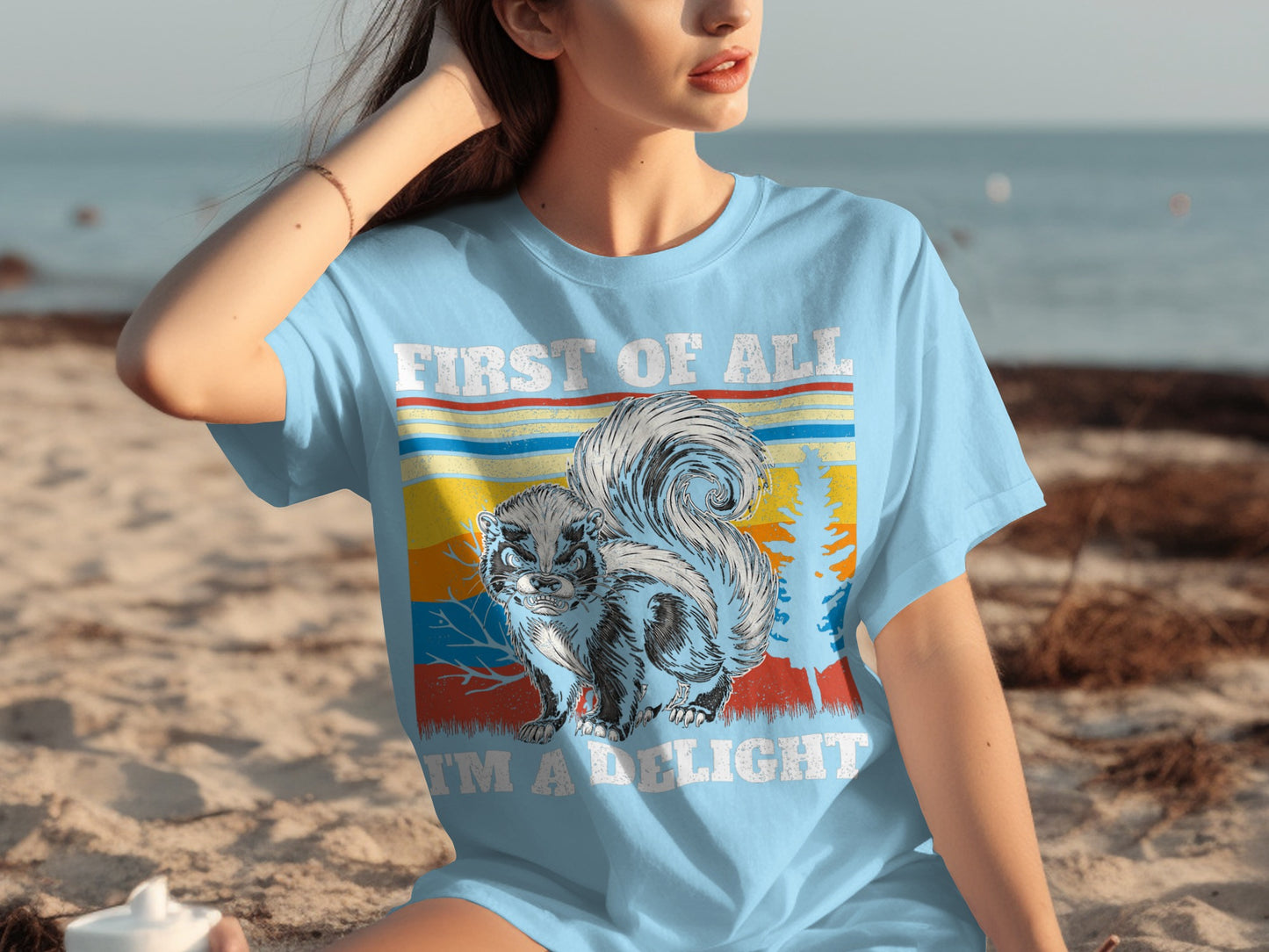 First of All I'm a Delight Skunk Graphic T-shirt