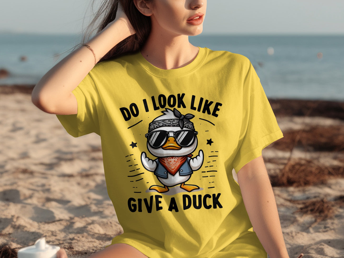 Do I Look Like Give A Duck Graphic T-Shirt