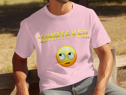 Whatever Rolling Eyes Emoji Graphic T-shirt