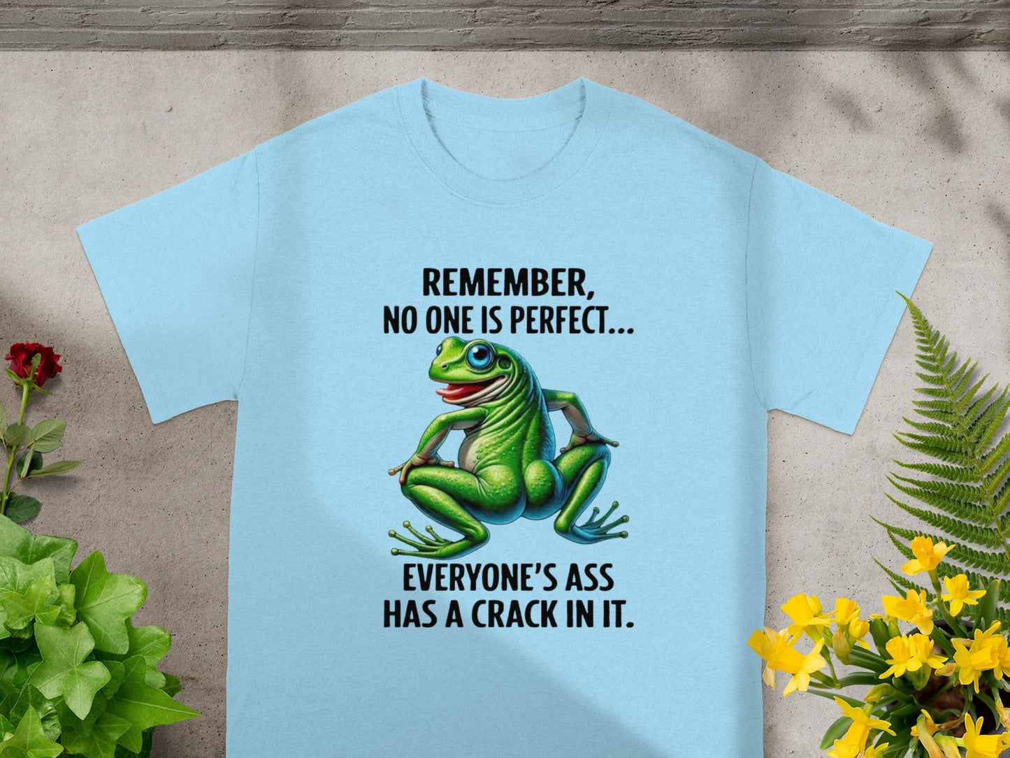 Funny Remember No One Is Perfect Frog Design T-shirt