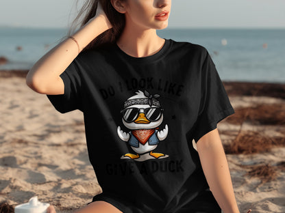 Do I Look Like I Give A Duck Funny Graphic T-Shirt