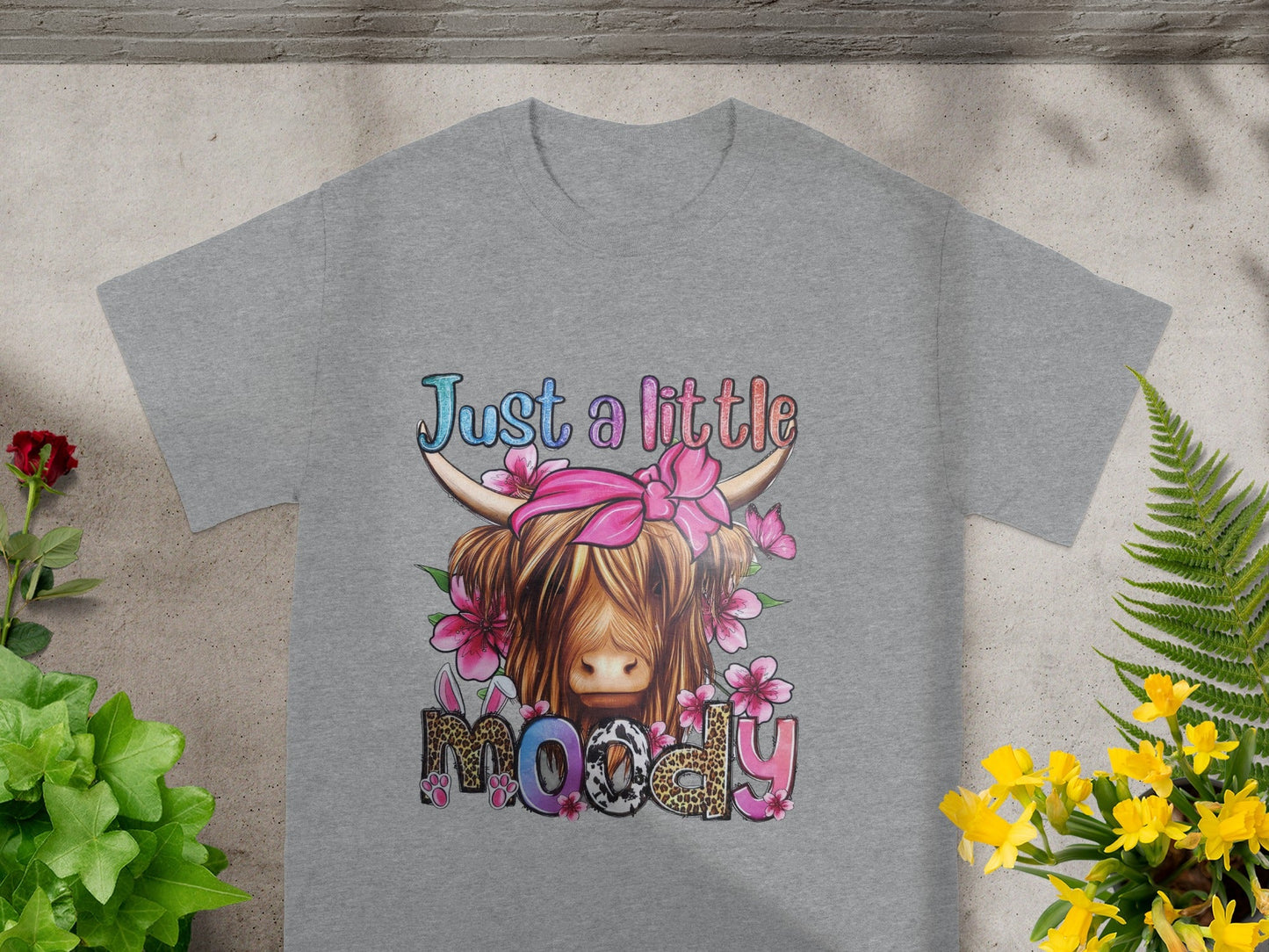Just a Little Moody Cow Graphic T-shirt Product