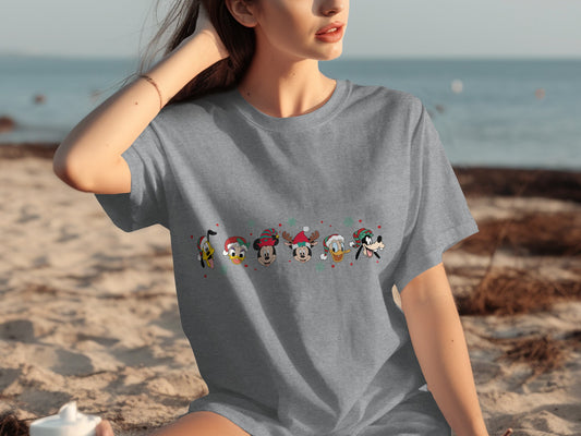 Cute Holiday Character Graphic Shirt for Women