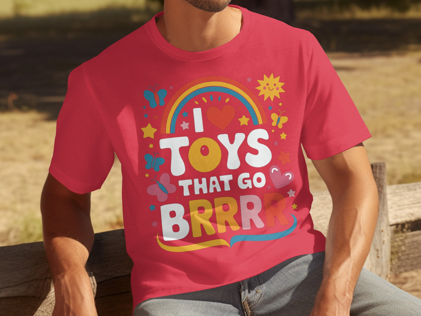 I Love Toys That Go BRRR Graphic T-Shirt