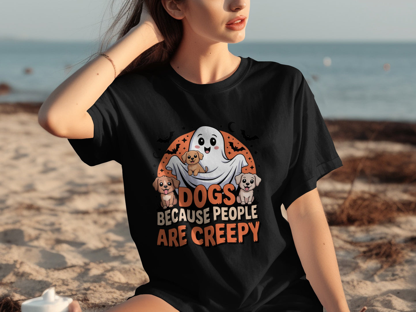 Dogs Because People Are Creepy Halloween T-Shirt