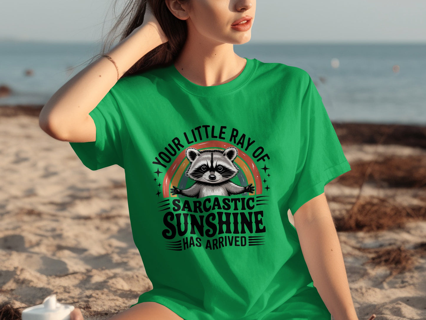 Funny Raccoon Sarcastic Sunshine Has Arrived T-Shirt