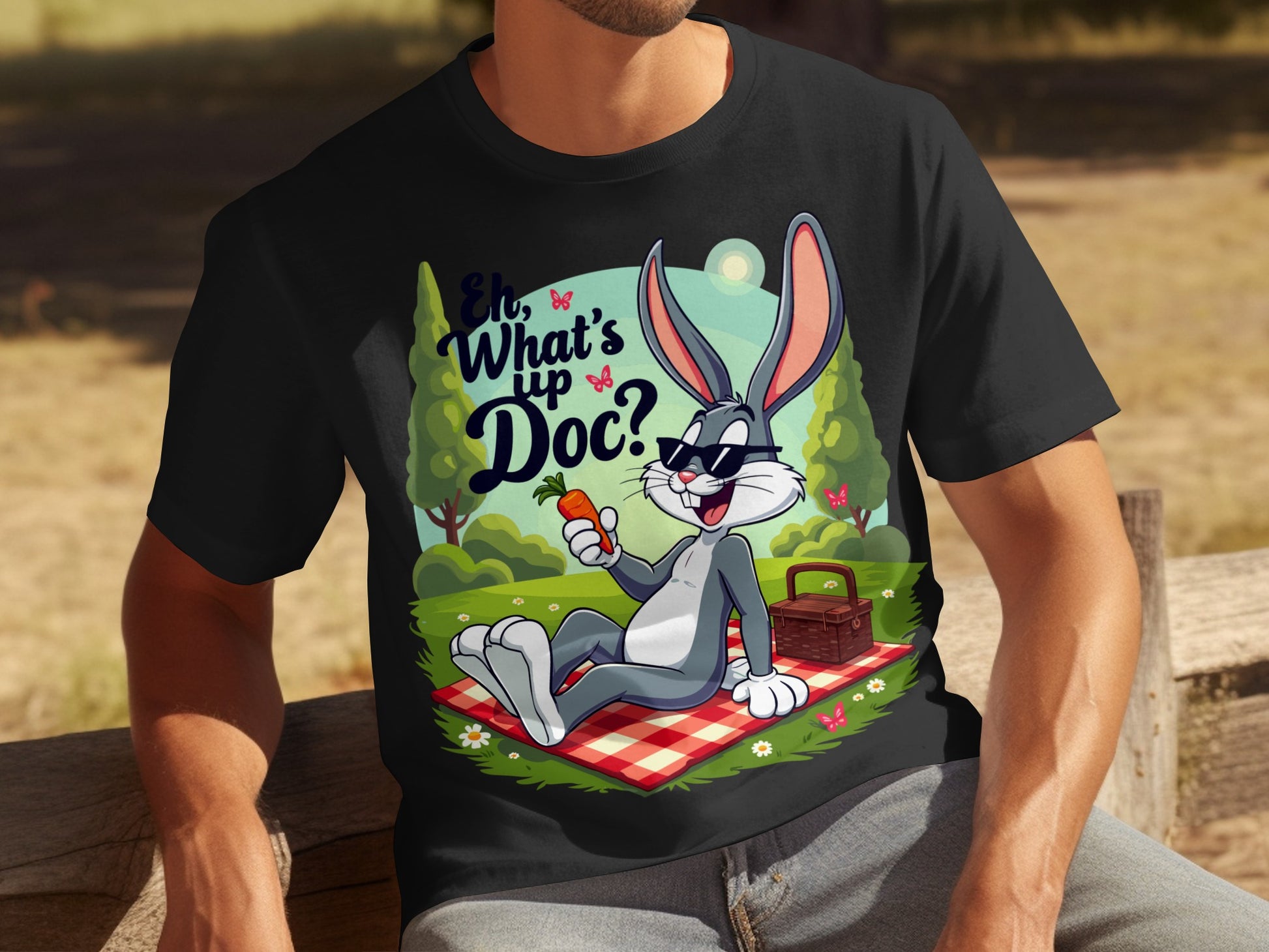 Eh What's Up Doc Bugs Bunny Graphic T-Shirt