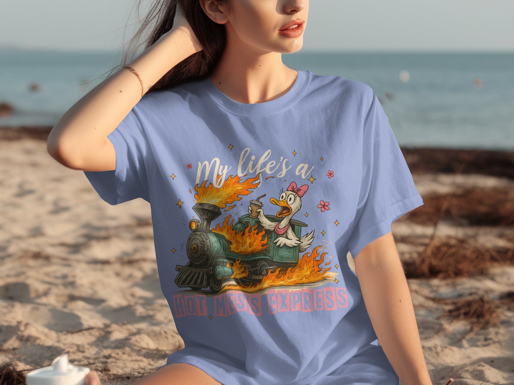 My Life's a Hot Mess Express Fun Graphic Tee