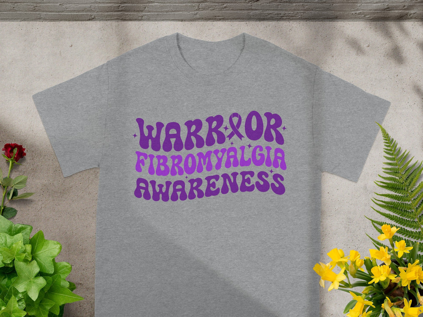 Warrior Fibromyalgia Awareness Graphic T-Shirt