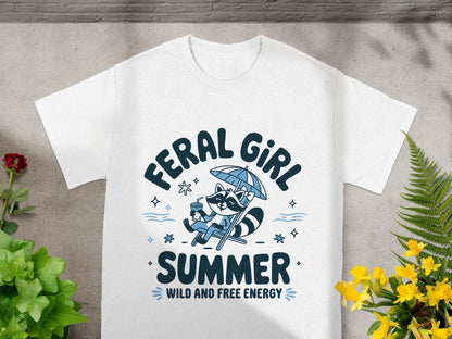 Feral Girl Summer Wild and Free Energy T-Shirt