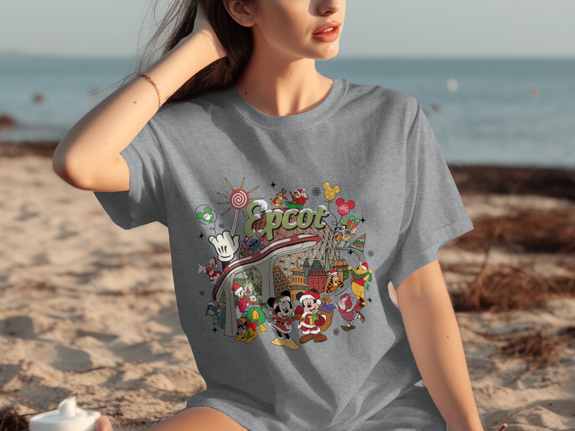 Epcot Disney Themed Graphic T-Shirt for Women