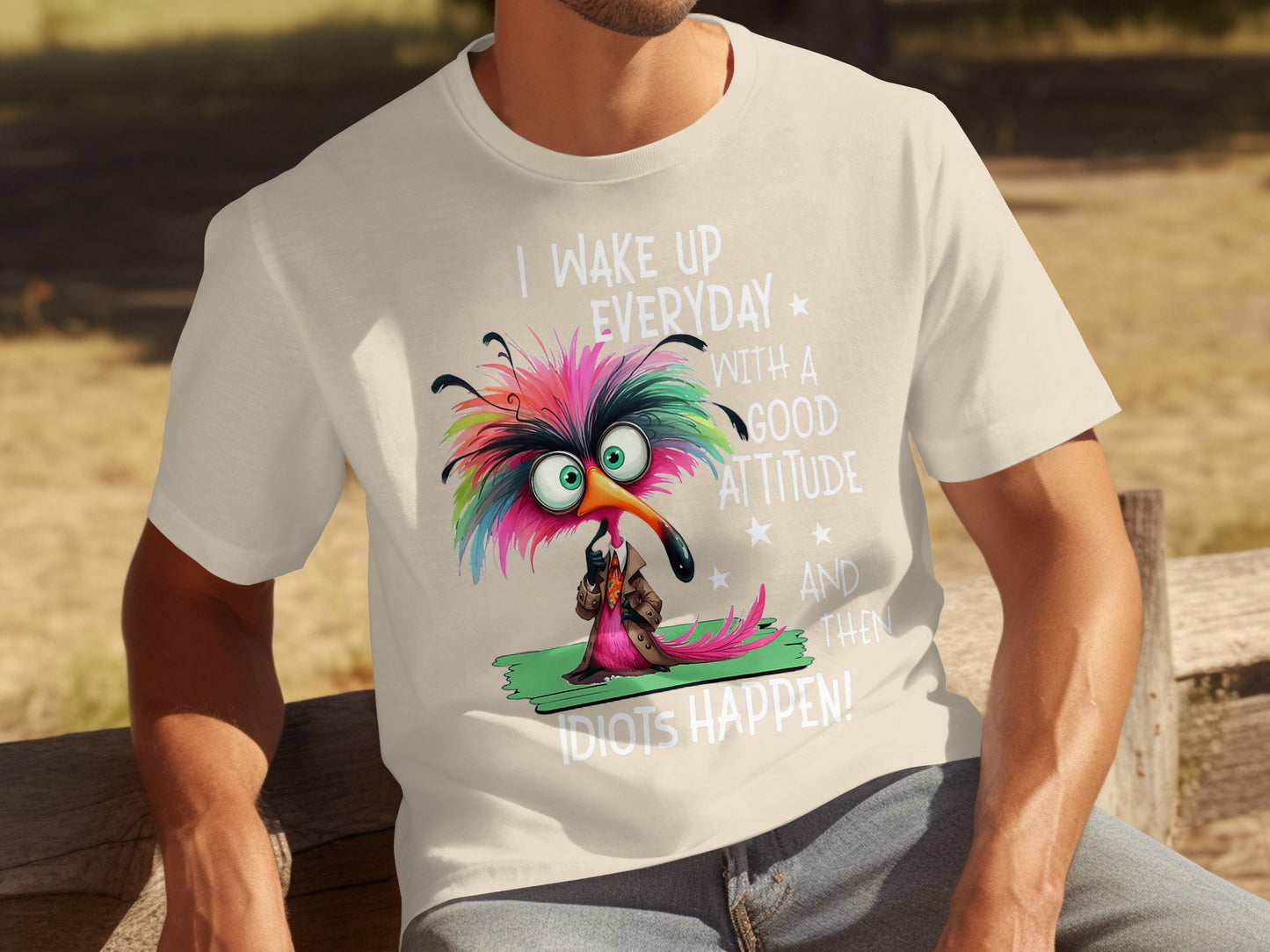 I Wake Up Everyday With a Good Attitude Funny T-Shirt