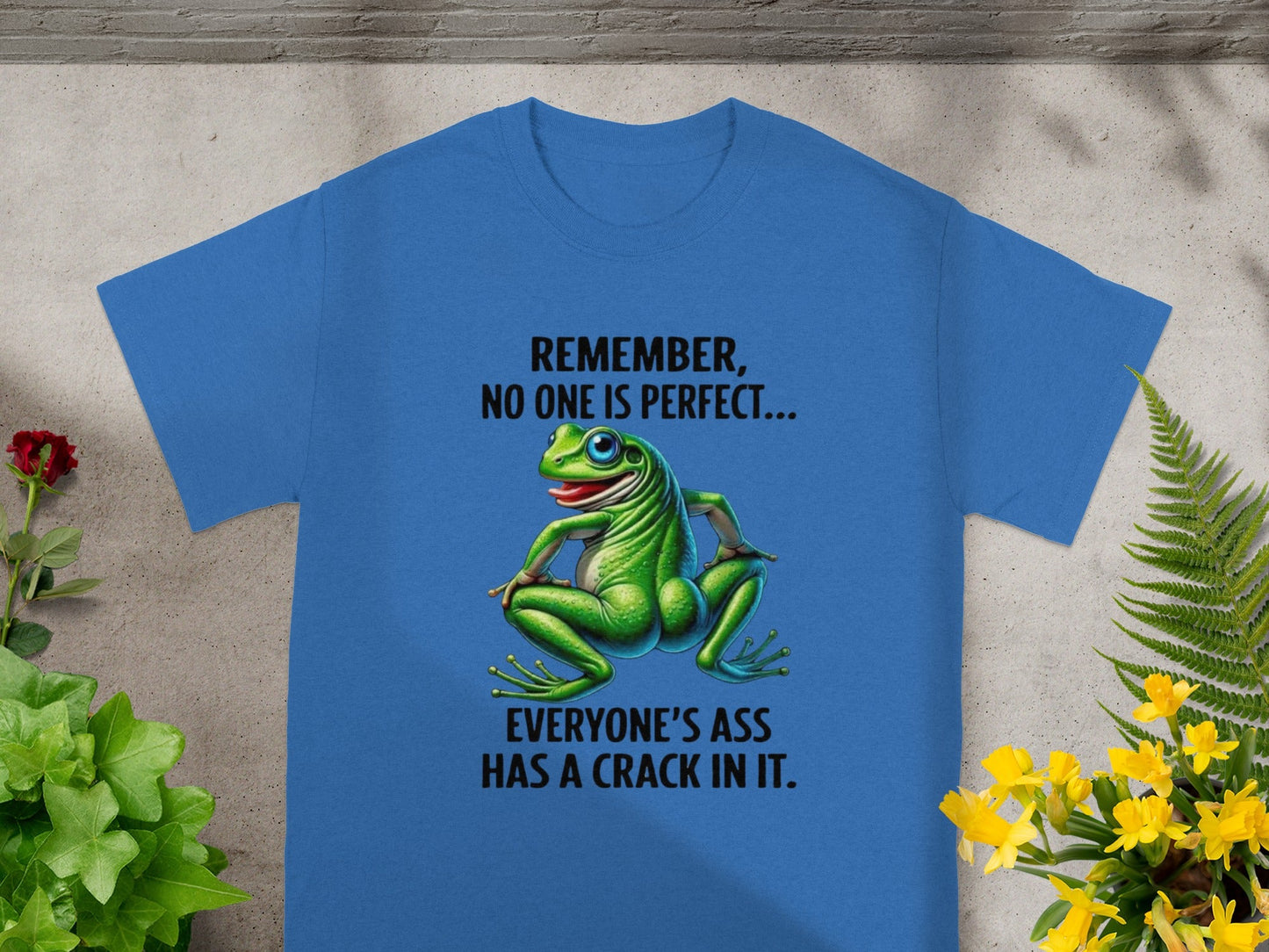 Remember No One Is Perfect Frog Humor T-Shirt