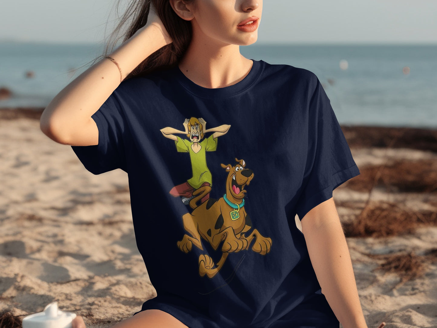 Scooby-Doo and Shaggy on the Beach T-shirt