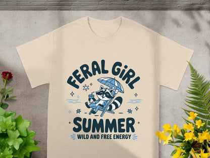 Feral Girl Summer Wild and Free Energy T-Shirt