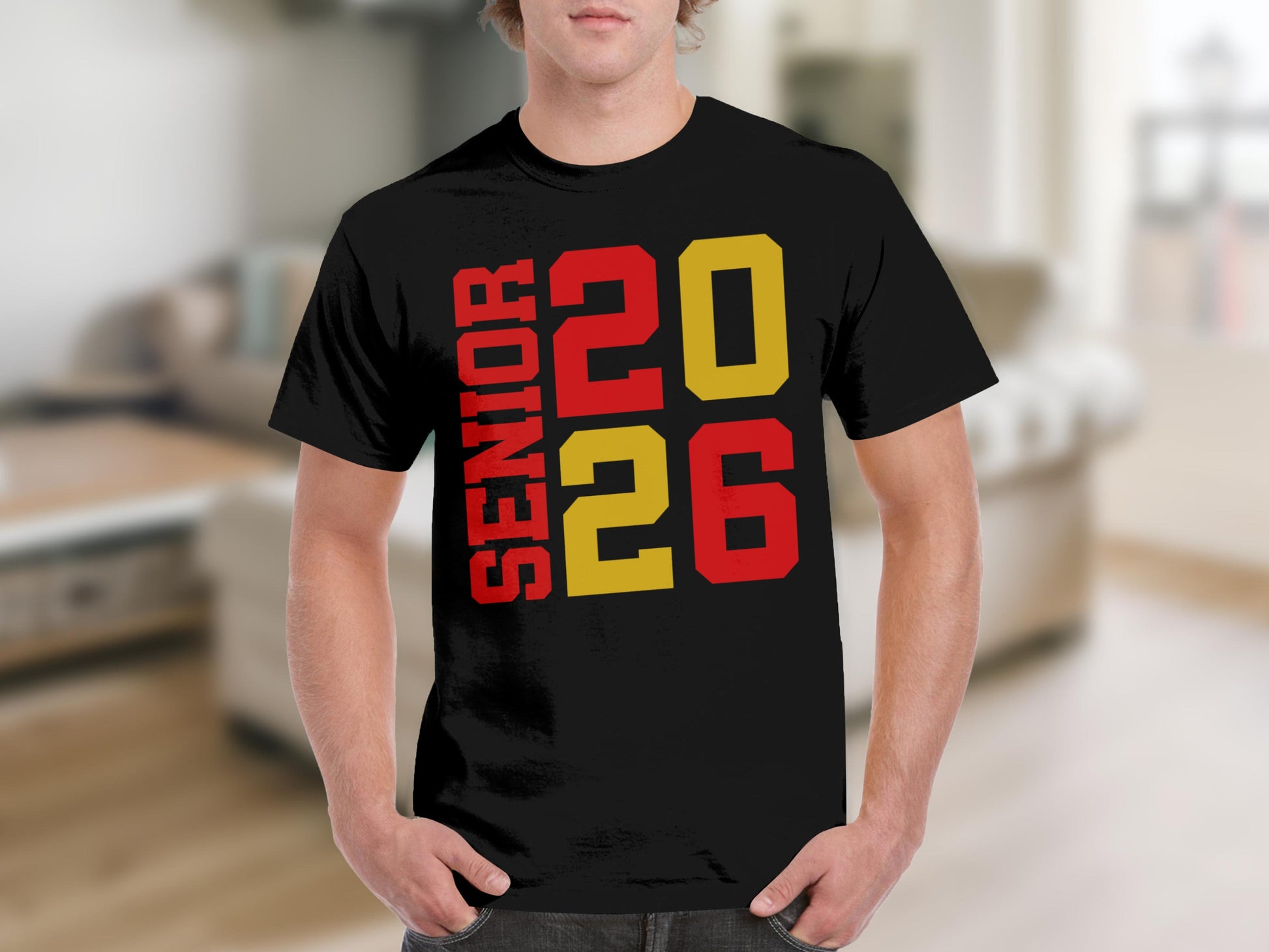 Senior 2026 Class Year Graduation Black T-Shirt